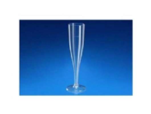 Champagneglas 10 cl H20 cm på fast fod PS i displayæske,10 pk x 10 stk/krt