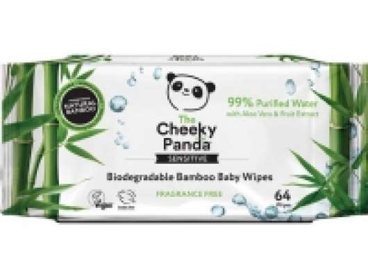 Cheeky Panda Cheeky Panda, Wet baby wipes, 64 pcs.