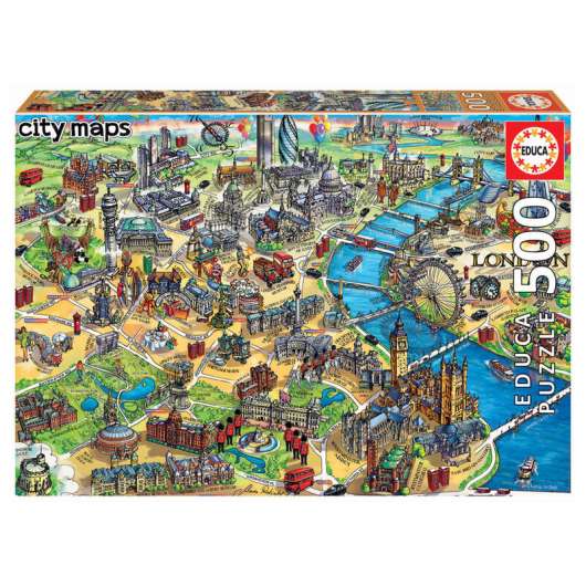 City Maps London Map puzzle 500pcs
