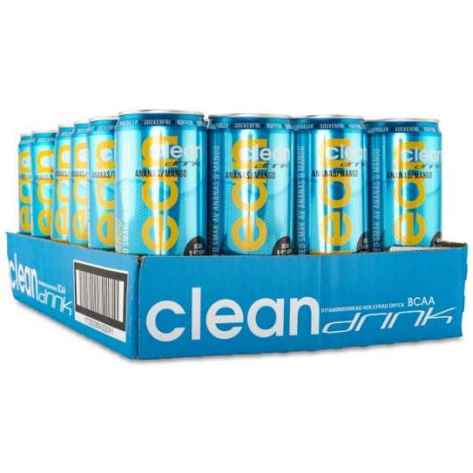 Clean Drink Ananas/Mango BCAA 33cl - 24-pack