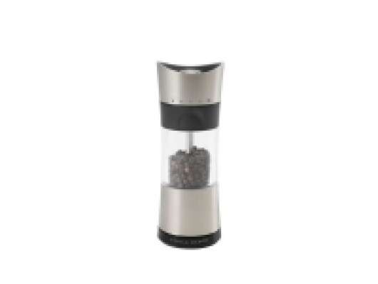 Cole & Mason H306591P, Pepper grinder, Akryl, Krom, Kolstål, Peppar, Svart, Silver, Transparent, 154 mm