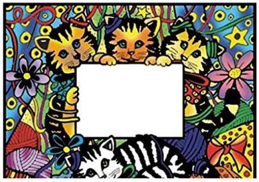 Colorvelvet 37 x 28 cm Kittens Photo Frame