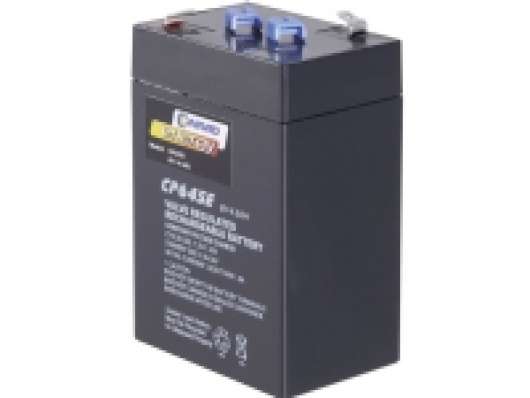 Conrad 250116, Rechargeable battery, Slutna blybatterier (VRLA), 6 V, 4500 mAh, Svart, 70 mm