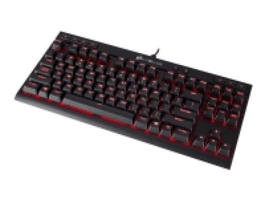 CORSAIR Gaming K63 Compact Mechanical - Tangentbord - bakgrundsbelyst - USB - nordisk - tangentbrytare: CHERRY MX Red