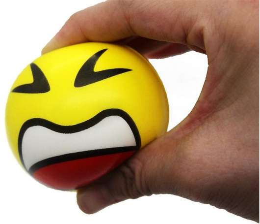 Crumple Ball Stressball Smiley 6cm