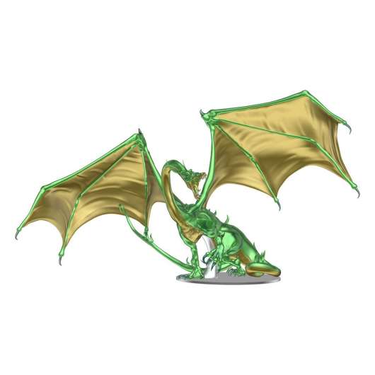 D&ampD Icons of the Realm Premium Statue Adult Emerald Dragon 36 cm