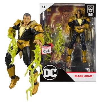 DC Comics Black Adam Comic + Black Adam figure 17cm