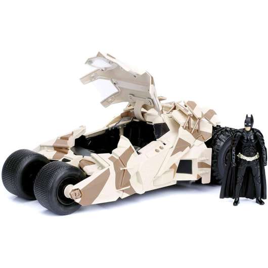 DC Comics The Dark Knight Batmobile metal camouflage car + figure set