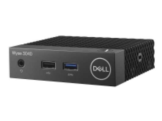 Dell Wyse 3040 - Tunn klient - DTS - 1 x Atom x5 Z8350 / 1.44 GHz - RAM 2 GB - flash - eMMC 16 GB - HD Graphics - GigE - Wyse Thin OS - skärm: ingen - BTS - med 3 Years Dell Collect and Return Service