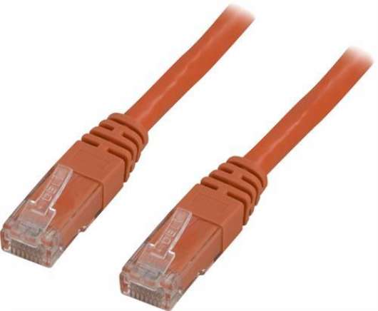 Deltaco UTP Cat6 Nätverkskabel / 2m - Orange