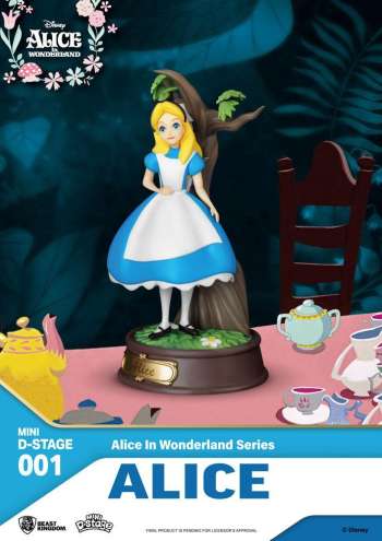 Disney - Alice - Statue Mini Diorama 10Cm