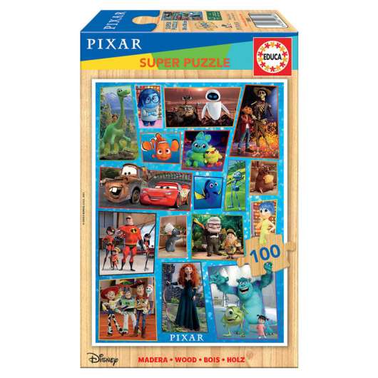 Disney Pixar Multiproperty wooden puzzle 100pcs