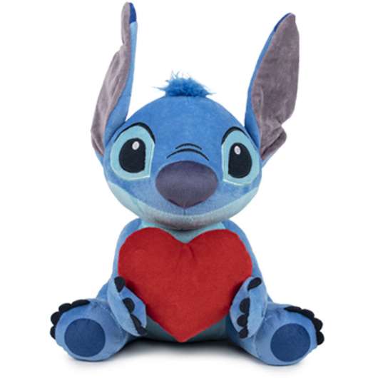 Disney Stitch Heart plush toy with sound 30cm