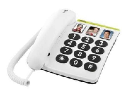 DORO PhoneEasy 331ph - Fast telefon - grå, vit
