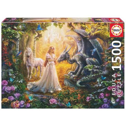 Dragon Princess and Unicorn puzzle 1500pcs