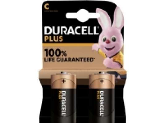 Duracell Plus-C K2 C-batteri R14 Alkali-mangan 1.5 V 2 stk