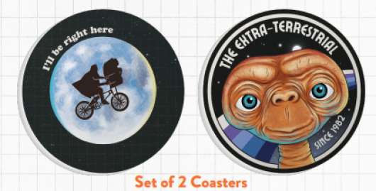 E.T. - Ceramic coasters Set Of 2