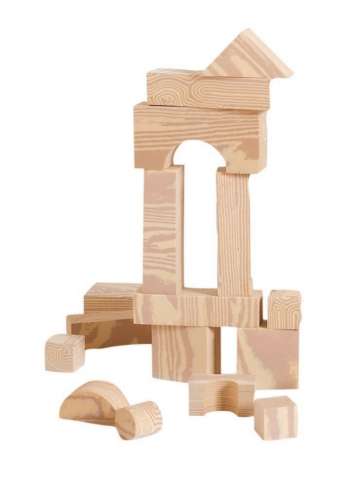 Edushape - Wood Like Soft Blocks, 80 Piece (E716071)