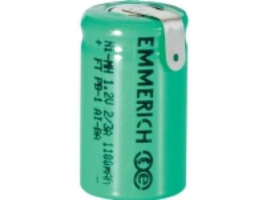 Emmerich 2/3 A ZLF Special-batteri 2/3 A Z-loddefane NiMH 1.2 V 1100 mAh