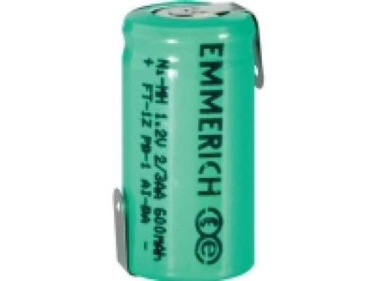 Emmerich 2/3 Mignon ZLF Special-batteri 2/3 AA Z-loddefane NiMH 1.2 V 600 mAh