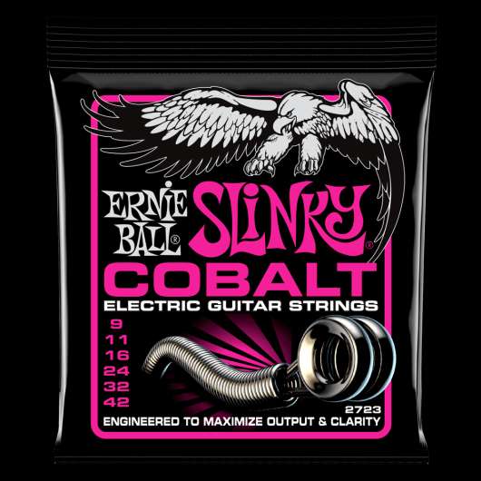 Ernie Ball Slinky kobolt gitarrsträngar, elgitarr Hybrid Slinky 009-046