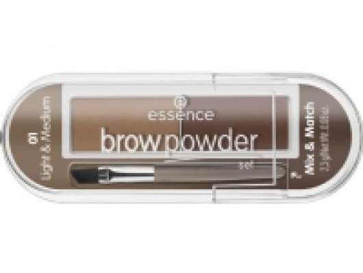 Essence ESSENCE_Brow Powder Set eyebrow styling kit with brush 01 Light & amp  Medium 2.3 g