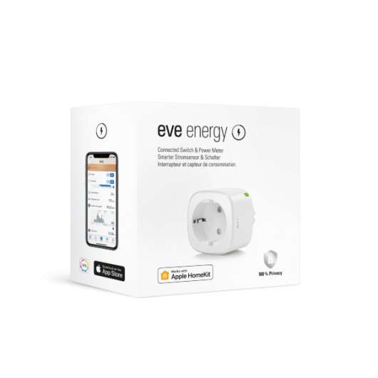 Eve Energy 2020- Smart Plug & Energimätare fungerar med Apple HomeKit