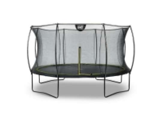 EXIT Silhouette trampoline ø366cm - black, Utomhus, Rund, Spiralfjäder, Upphöjd studsmatta, Barn, 120 kg