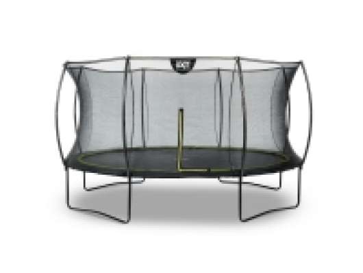 EXIT Silhouette trampoline ø427cm - black, Upphöjd studsmatta, Rund, 120 kg, 3 År, Skyddsnät, Svart