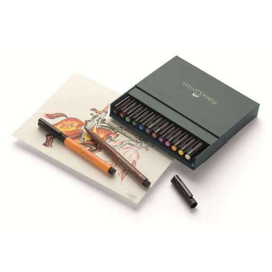Faber Castell PITT artist pen B studio box of 12