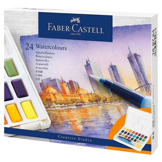 Faber-Castell Watercolours in pans 24ct set
