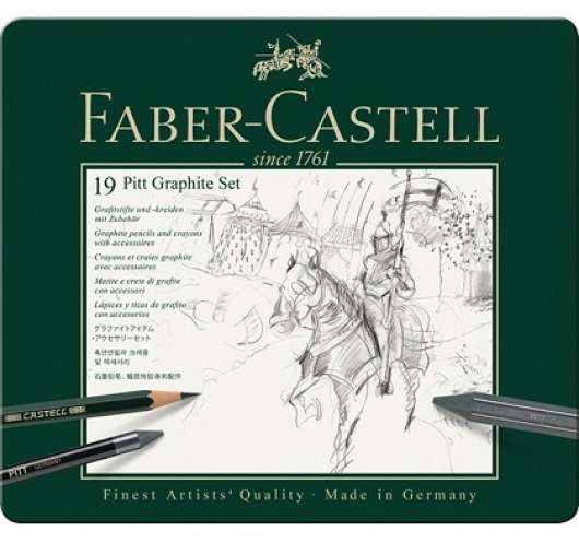 FaberCastell Set Pitt Graphite tin of 19