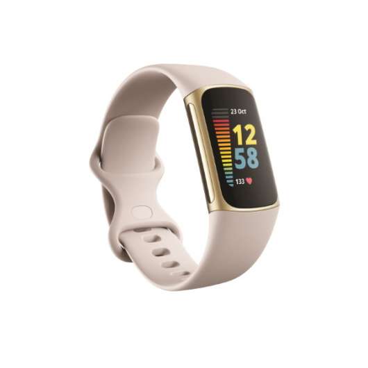Fitbit Charge 5 - Lunar White/Gold