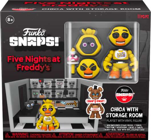 Five Nights at Freddys - Storage Room Chica With Storage Room - Snap Playset Funko