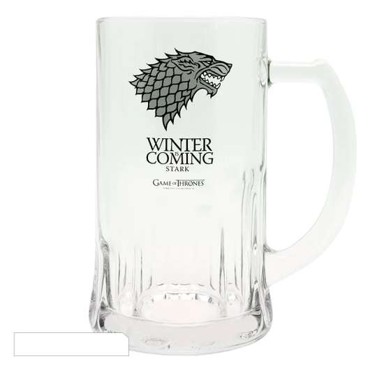 Game Of Thrones Stark Winter Is Coming Beer Glass
