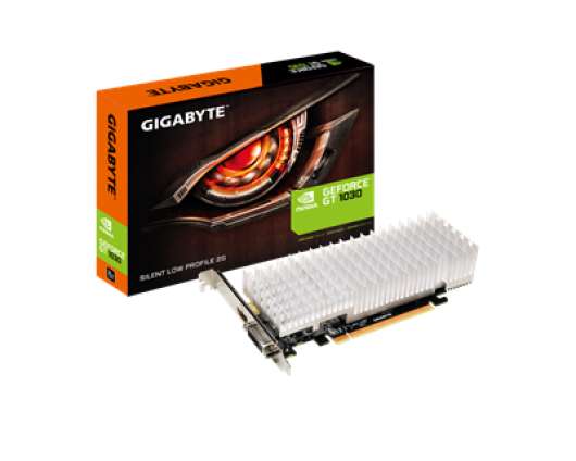 Gigabyte GeForce GT 1030 2GB Silent Grafikkort, PCI-Express 3.0, GDDR5 , 1506 MHz /1252MHz, Pascal,