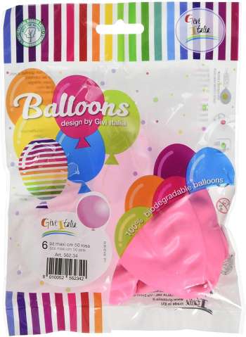 Givi Italia 56234 6 Balloons Pink 50 cm