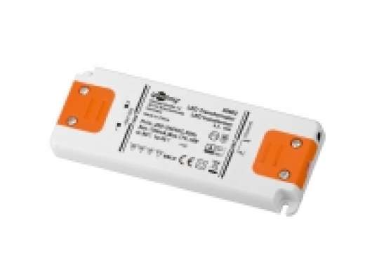 Goobay 30602, Elektronisk transformator till belysning, Orange, Vit, IP20, 12 W, 200 - 240 V, 17 V