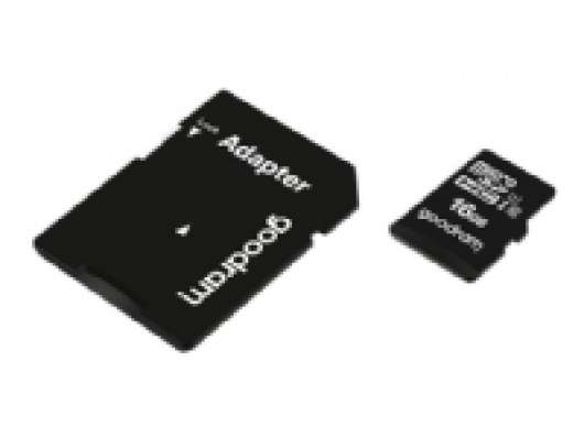 GOODRAM M1AA - Flash-minneskort (SD-adapter inkluderad) - 16 GB - UHS-I / Class10 - microSDHC UHS-I