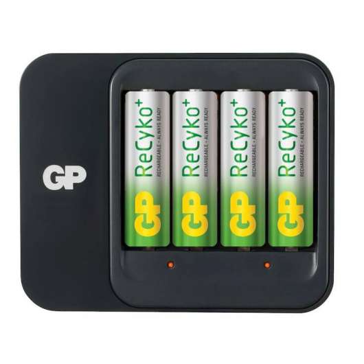 GP Batteriladdare ReCyko AA/AAA Inkl 4 st 2100mAh AA NiMH