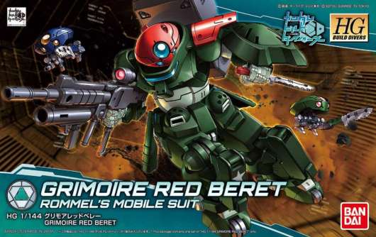 Gundam - Hg 1/144 Grimoire Red Beret - Model Kit - 13Cm
