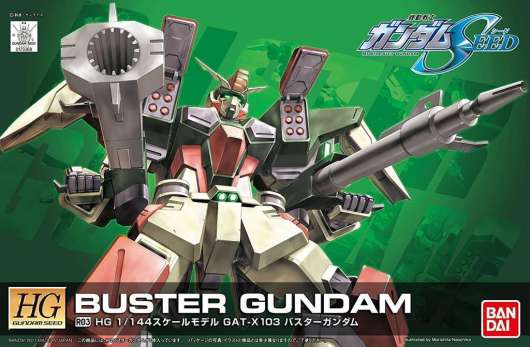 Gundam - Hg R03 Buster Gundam Gat-X103 1/144 - Model Kit