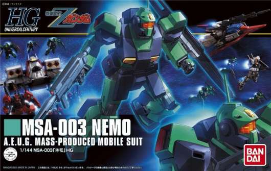 Gundam - Hguc 1/144 Msa-003 Nemo - Model Kit