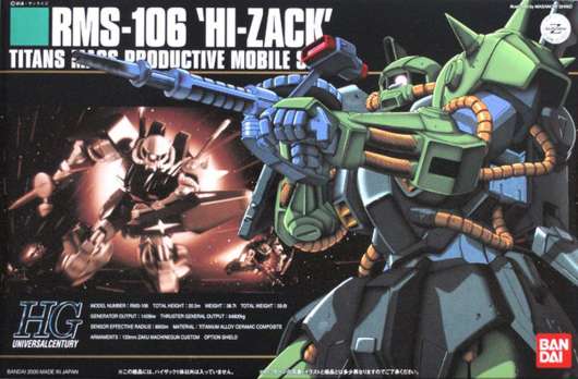 Gundam - Hguc 1/144 Rms-106 Hi-Zack - Model Kit