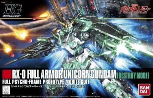 Gundam Hguc Full Armor Unicorn Gundam Destroy 1/144