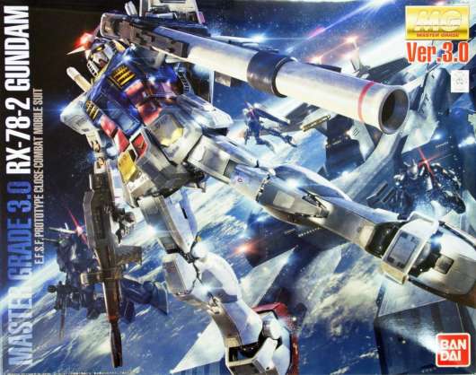 Gundam - Model Kit - Master Grade - Rx-78-2 Gundam Ver 3.0 - 18cm