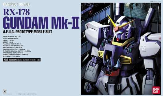 Gundam - Model Kit - Perfect Grade - Rx-178 Mk Ii Aeug Prototype 1/60