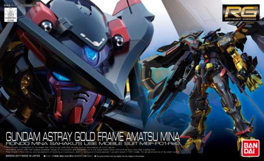 Gundam - Rg 1/144 Gundam Astray Goldframe Amatsu Mina - Model Kit 13Cm
