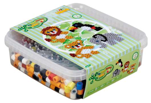 HAMA Beads Maxi 600 beads & 1 pegboard in box 8751