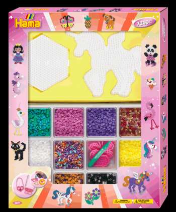 Hama Midi Open Giftset 7200 beads Pink